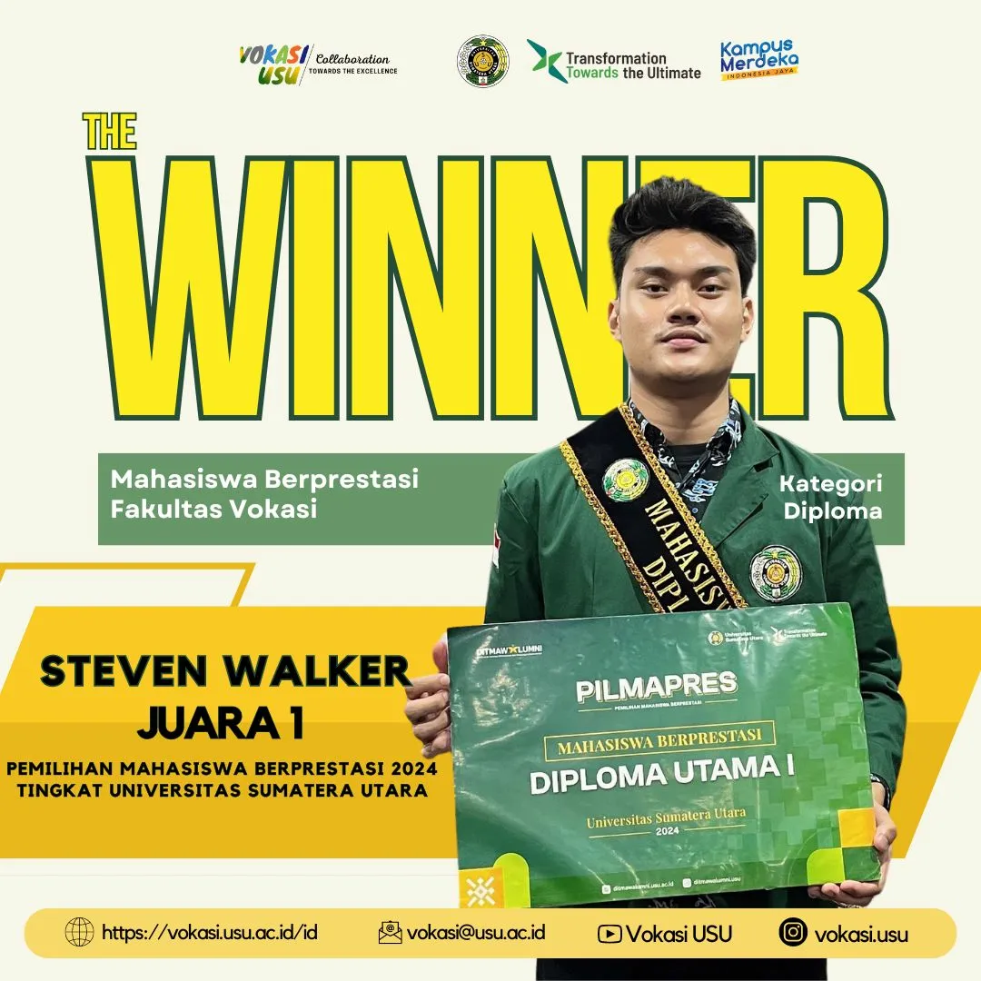 Outstanding Student of the Faculty of Vocational Education, Universitas Sumatera Utara
